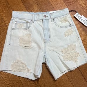BDG Dropped Waist Destroy Shorts